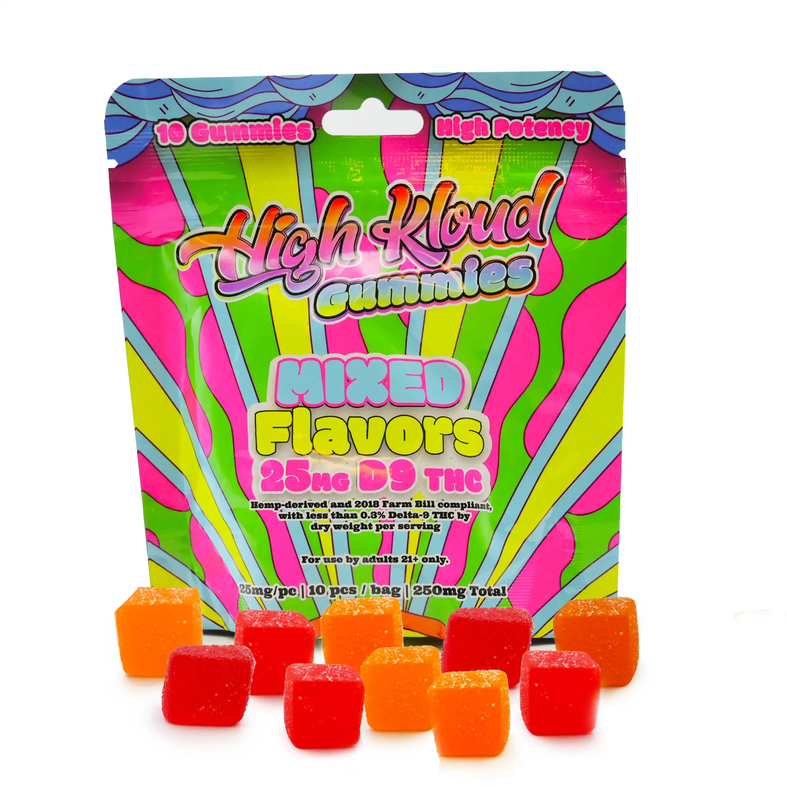High-Kloud-Mixed-Berry-1pack-10ct-gummies